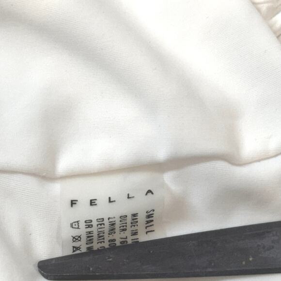 FELLA Lazarus Bikini Top One Shoulder Textured White Swimwear REVOLVE Small - Picture 7 of 7